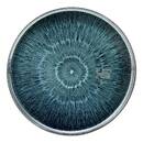 Juego de 4 platos de postre "Eva" Cerámica, D.21,5 cm, Azul Azul
