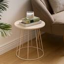 Mesa Auxiliar "Latte" Beige, &Oslash; 38 cm Beige