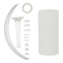 Pantalla "Beline" Blanco, D.50 cm Blanco