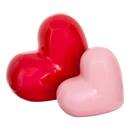 Objeto decorativo "Love" Rosa / Rojo, H.14 cm Rosa / Rojo