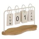 Calendario decorativo "Fred" L.16 cm Beige