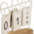 Calendario decorativo "Fred" L.16 cm Beige