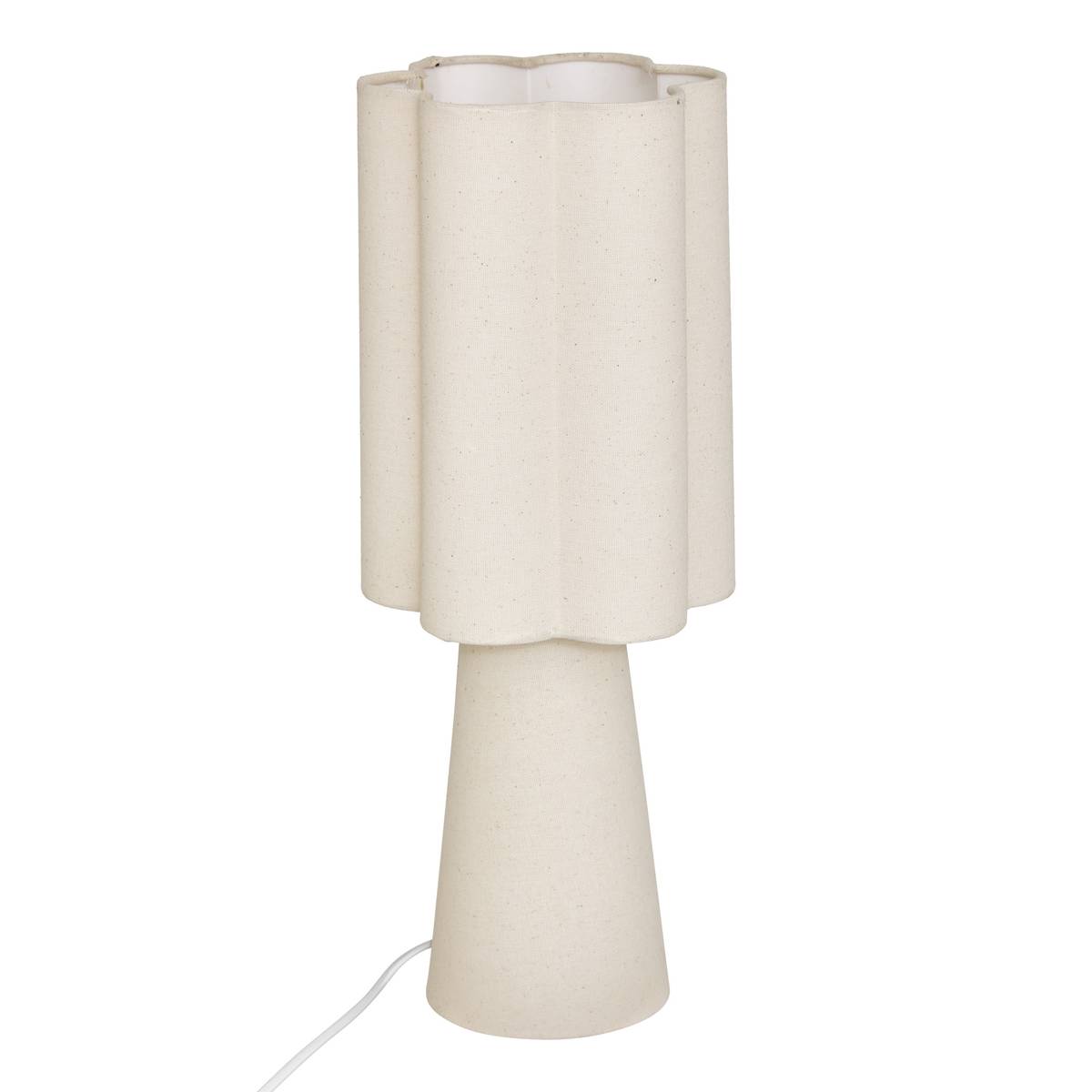 Lámpara "Blanca" Lino beige, H.44 cm Beige lino