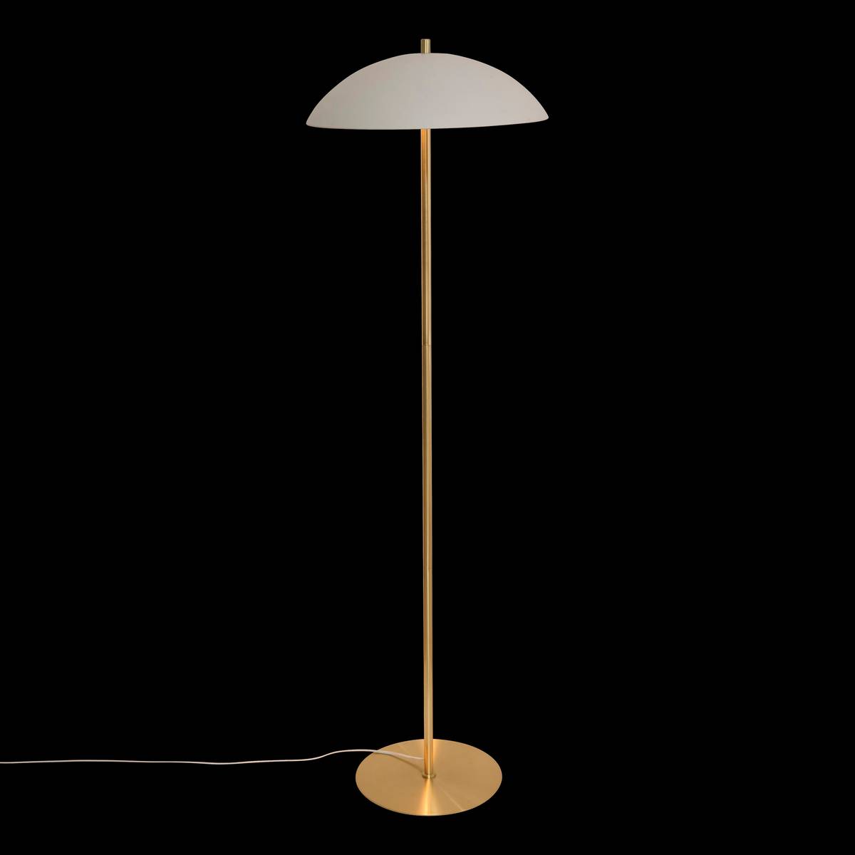 L&aacute;mpara de pie "Delcia" Blanco, H.150 cm Blanco