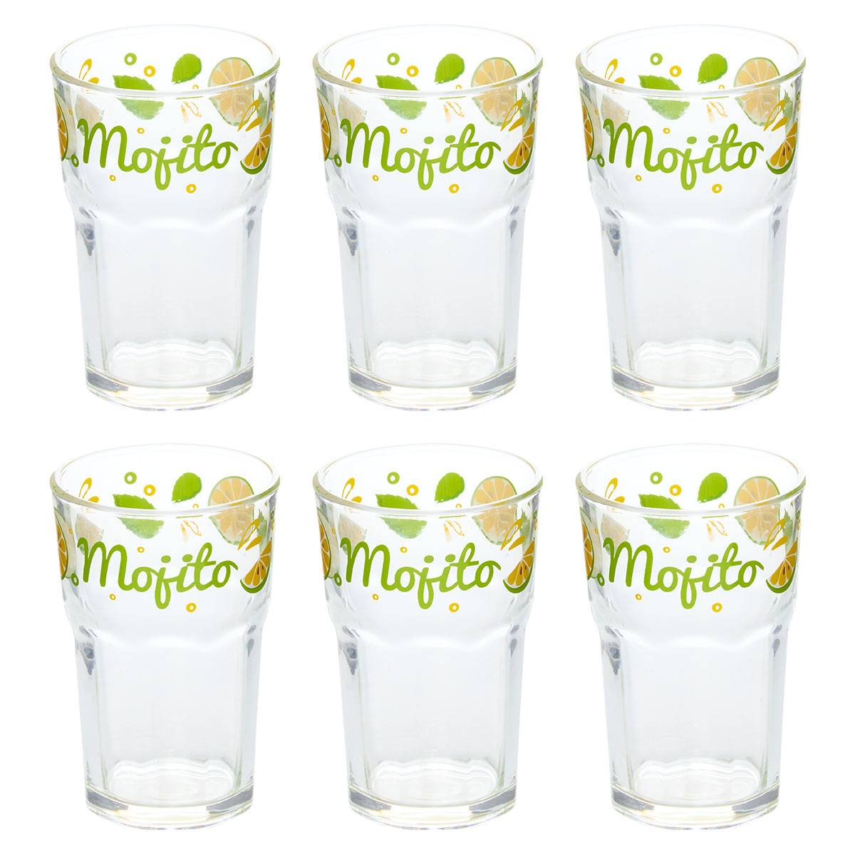 Juego de 6 vasos para mojito "Stella"