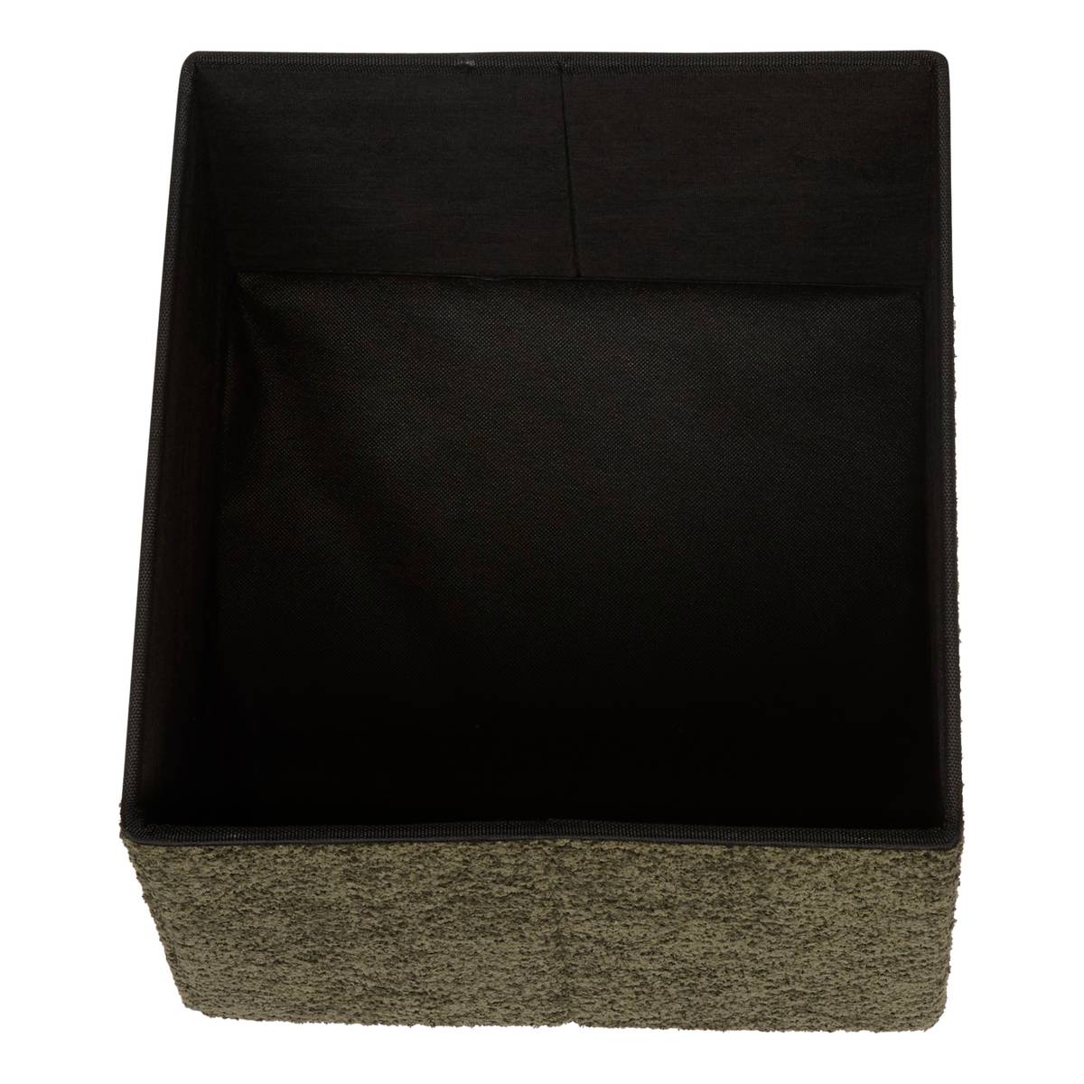 Puf plegable "Soana" Verde caqui, 38x38 cm Verde caqui