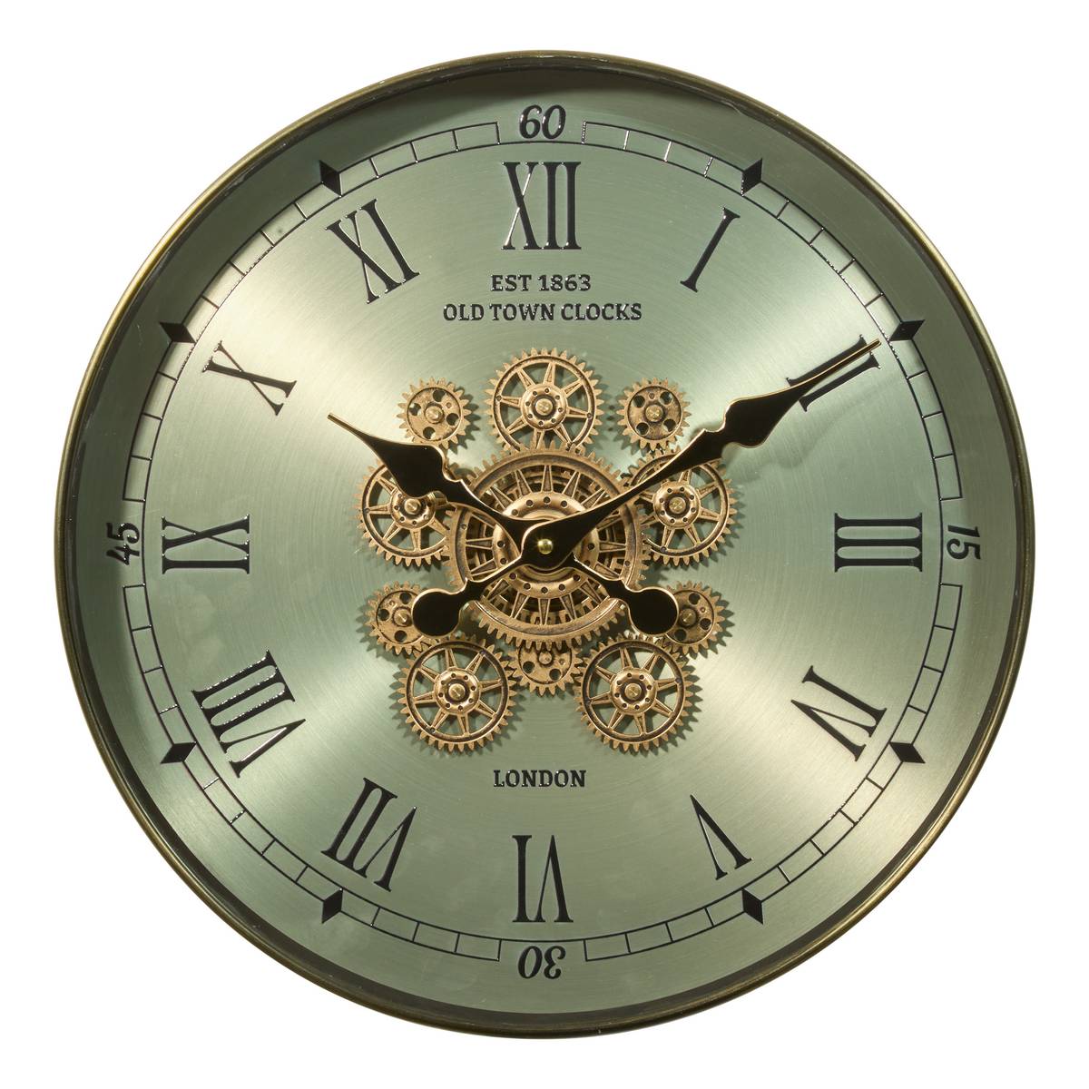 Reloj "Michel" Verde, 45x7,5 cm Verde