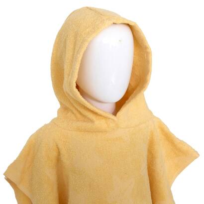 Albornoz y toallita infantil "orta" amarillo, 50x2 cm
