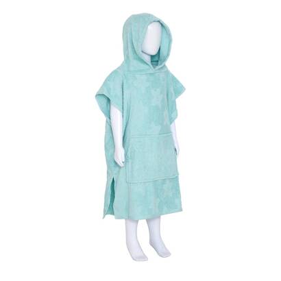 Albornoz y toallita infantil "orta" azul, 50x2 cm