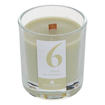 Vela perfumada "numia" fragancia afrutada, lim&oacute;n, 180g