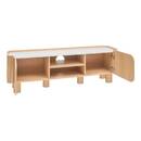 Mueble TV 2 puertas 1 nivel "Homelya" Beige, 160x40,2 cm Beige