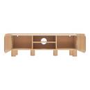 Mueble TV 2 puertas 1 nivel "Homelya" Beige, 160x40,2 cm Beige