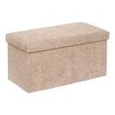 Puf doble plegable "Soana" Beige, 76x38 cm Beige