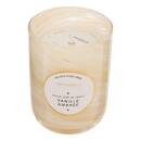 Vela Perfumada Redonda "Wavy" Fragancia amaderada, aroma gourmet, Vainilla ámbar, 275g Vainilla ambarina
