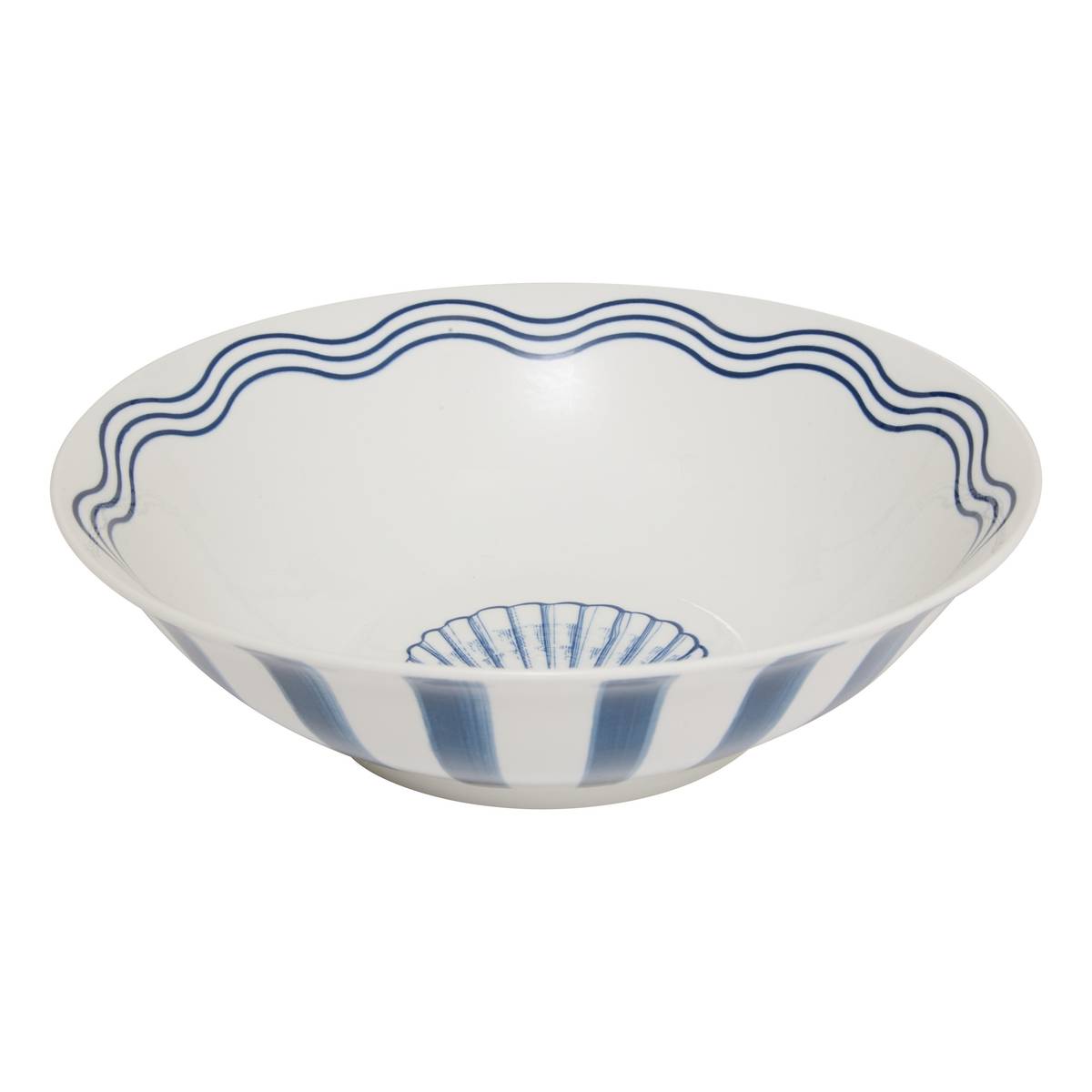 Ensaladera "Oceania" Porcelana, 25,8x25,8 cm Azul
