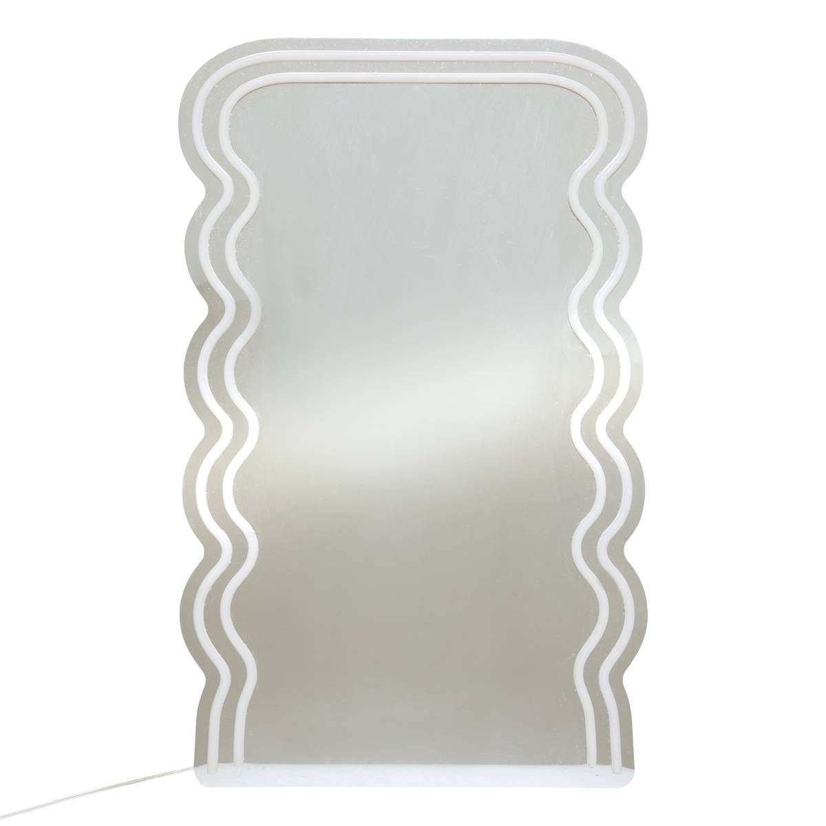 Espejo de neón LED "Wavy" Multicolor, Al. 60 cm Multicolor