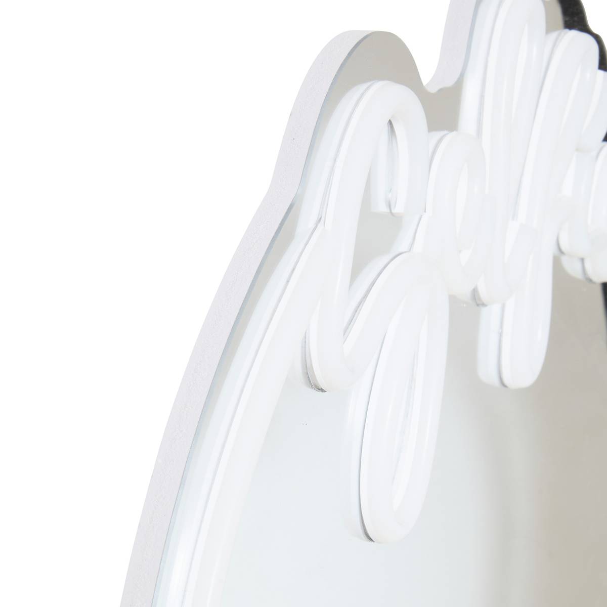 Espejo de ne&oacute;n LED "Selfie" Usb, Rosa, D.35 cm Rosa