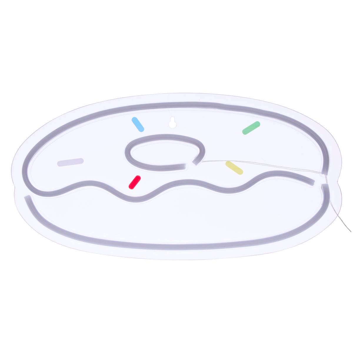 Neón LED "Donut" Usb, Multicolor, 37x1,5 cm Multicolor