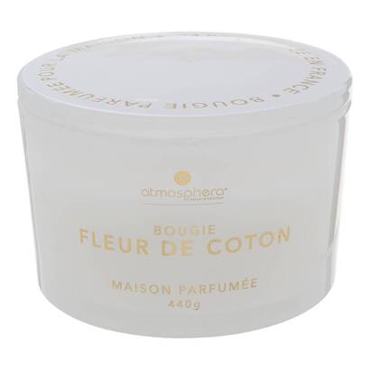 Vela perfumada "glowy" aroma floral, flor de algod&oacute;n, 440g