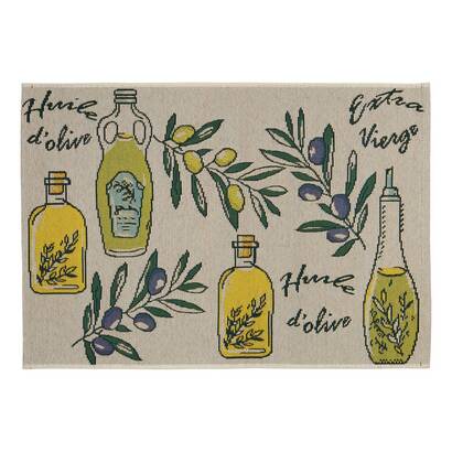 Alfombra "garrigue" beige, 90x60 cm