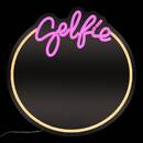 Espejo de ne&oacute;n LED "Selfie" Usb, Rosa, D.35 cm Rosa