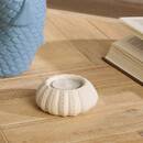 Portavelas "Ocea" Gres (cerámica) Blanco, Ø 8,4 cm Blanco