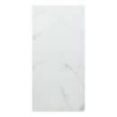 Lote de 4 paneles decorativos de pared "Bano" 60x30 cm, Blanco Blanco