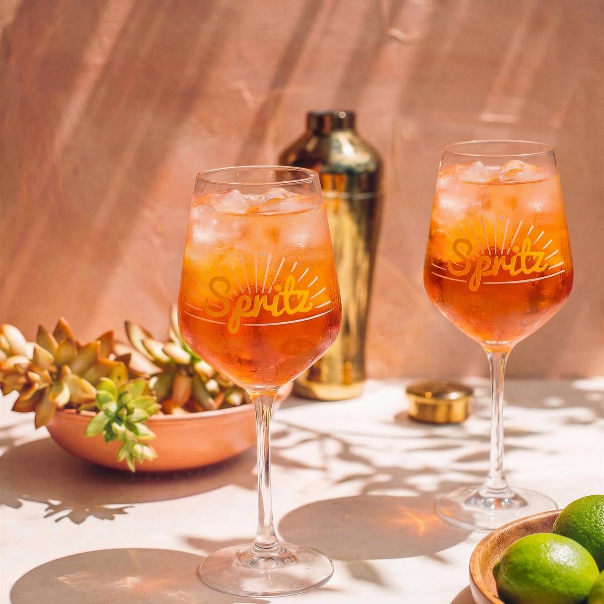 Juego de 6 copas para spritz "Stella" 430 ml, vidrio, Transparente Transparente