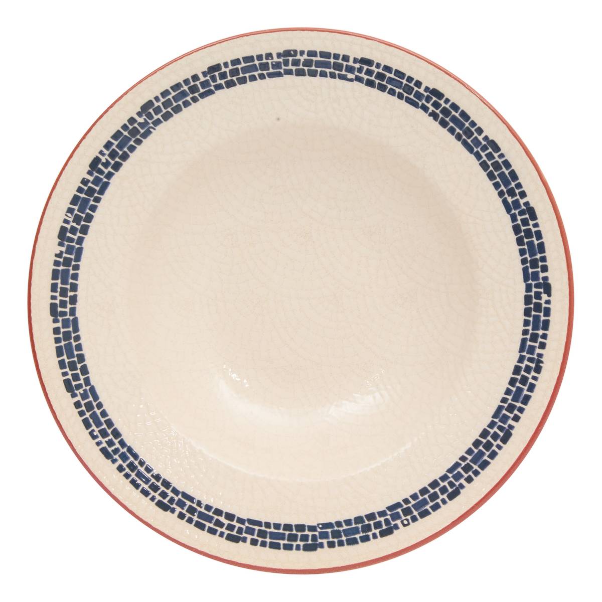 Plato para pasta "Morgane" Gres (cerámica), D.28 cm Crema
