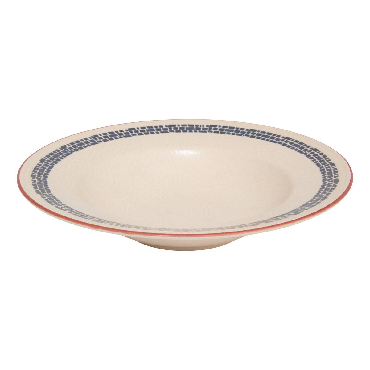 Plato para pasta "Morgane" Gres (cerámica), D.28 cm Crema