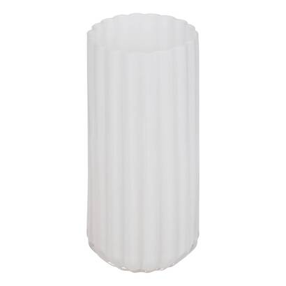 Jarr&oacute;n "flor de rosa" blanco, h.28 cm