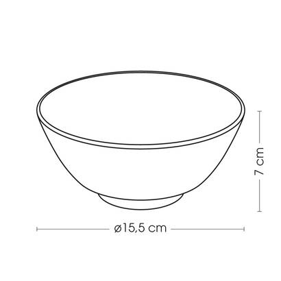 Bol "umami" porcelana, d.15,5, azul