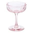 Lote de 6 vasos de cóctel "Fleur De Rose" 150 ml, vidrio, Rosa Rosa