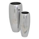Macetero "Reso" Plata, H.70 cm Plata