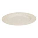 Lote de 6 platos llanos "Solene " D.28 cm, Beige Beige