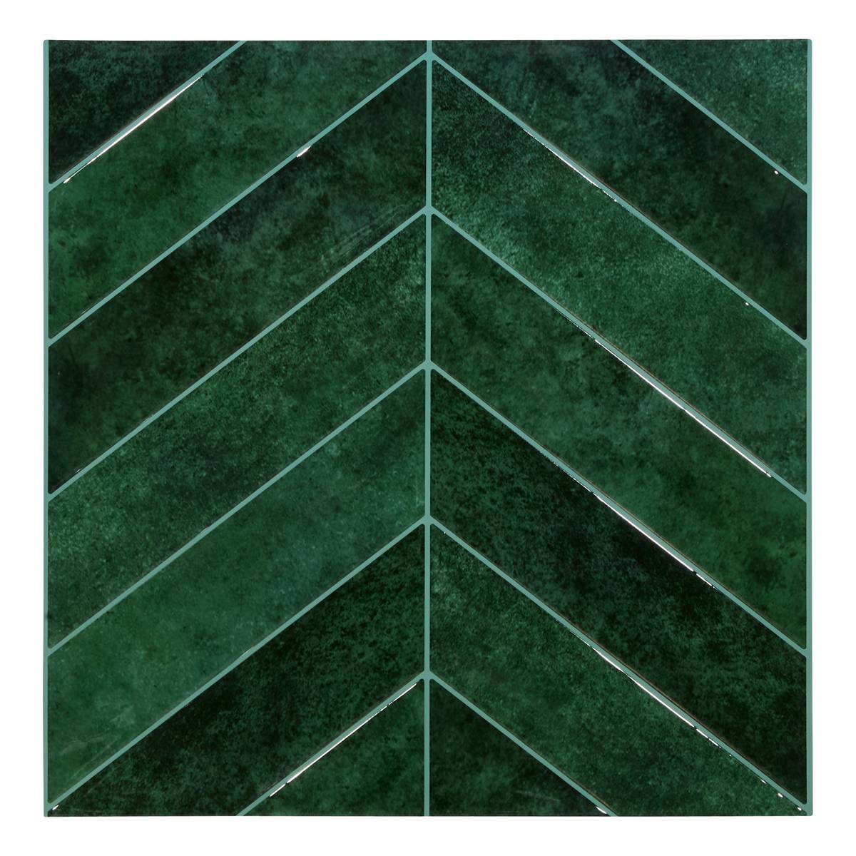 Lote de 2 pegatinas de pared "Caro" Verde, 30x29,9 cm Verde oscuro