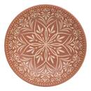Pack de 6 platos hondos "Ines" gres (cerámica), D.20,5 cm Terracota