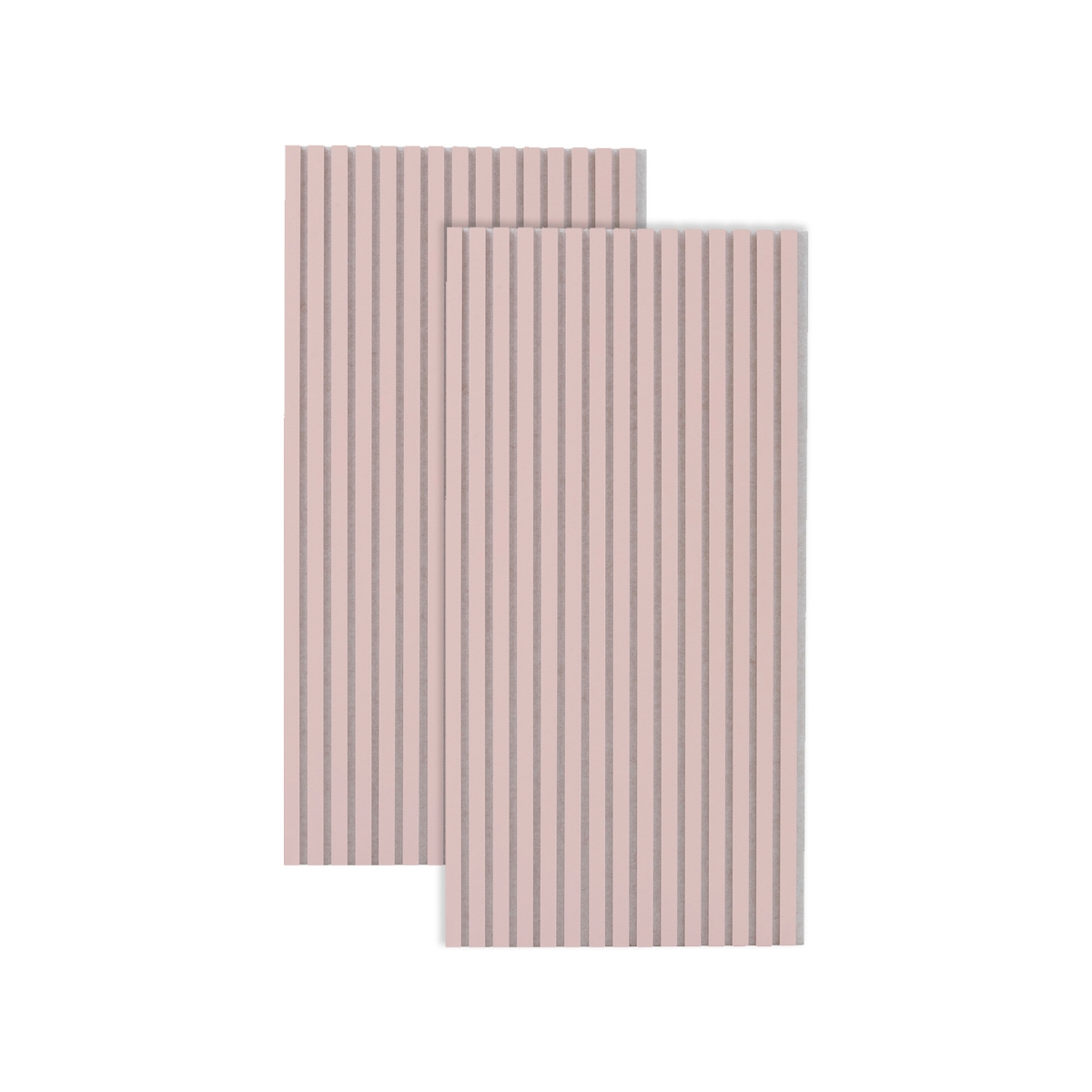 Lote de 2 paneles decorativos infantiles "Colva" Rosa claro, 120x60,5 cm Rosa claro