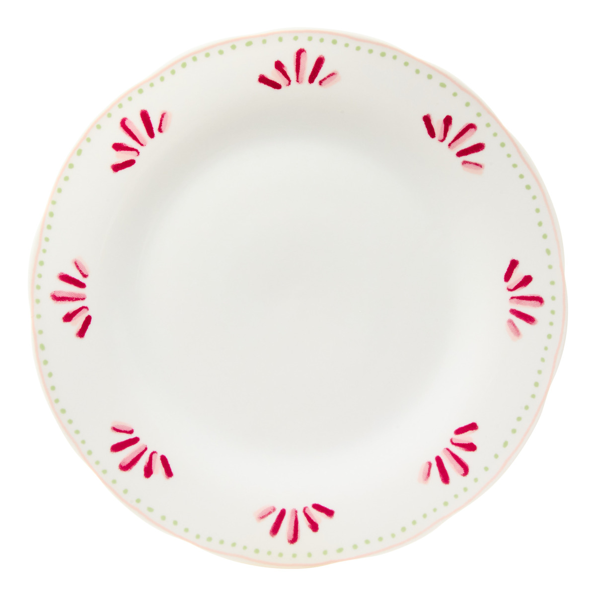Vajilla "Fleur de rose" Porcelana, 18 piezas, Multicolor Multicolor