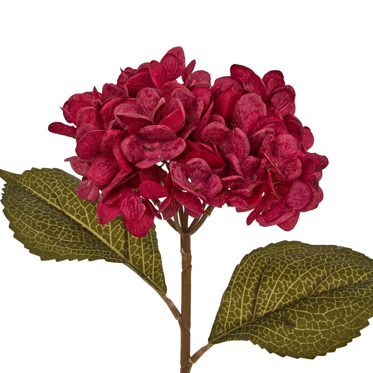 Flor artificial "Crush" H.62 cm Burdeos