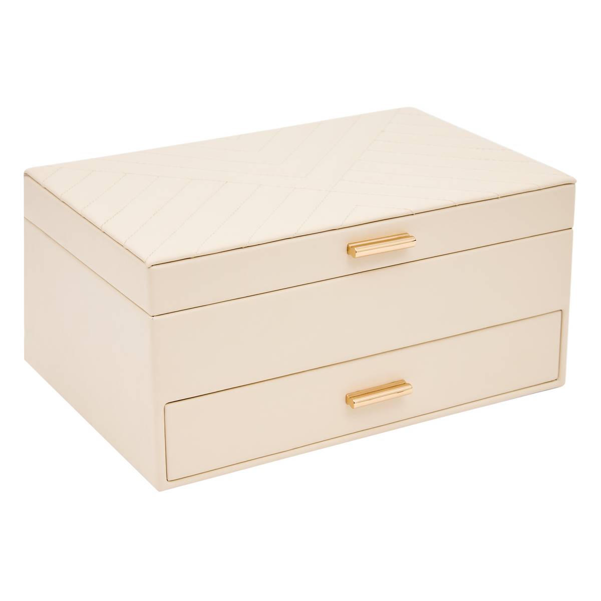 Joyero "Natty" Blanco, 26,5x18,4 cm Blanco