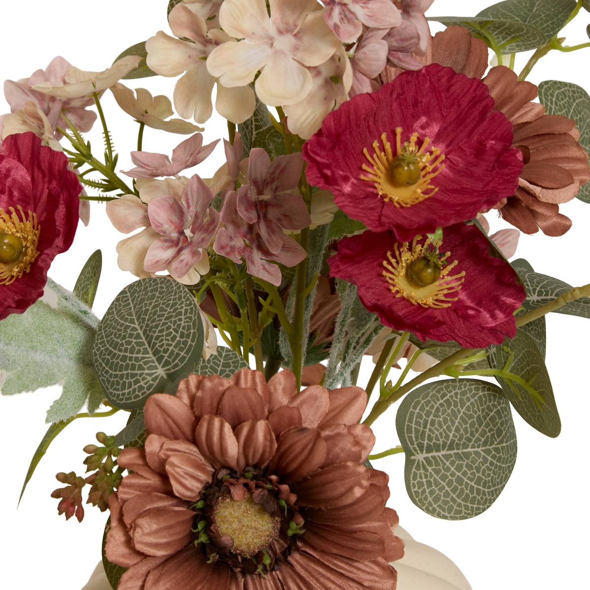Composición floral "Mona" H.42 cm Multicolor