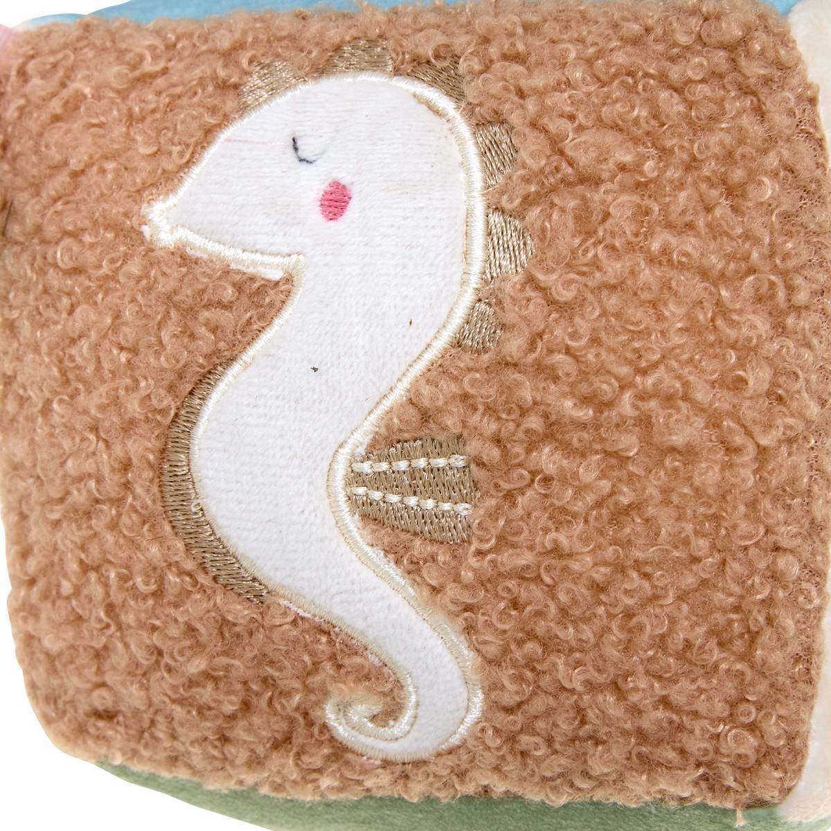 Cubo de actividades infantil "Noa" 13,5 x 13,5 cm Beige