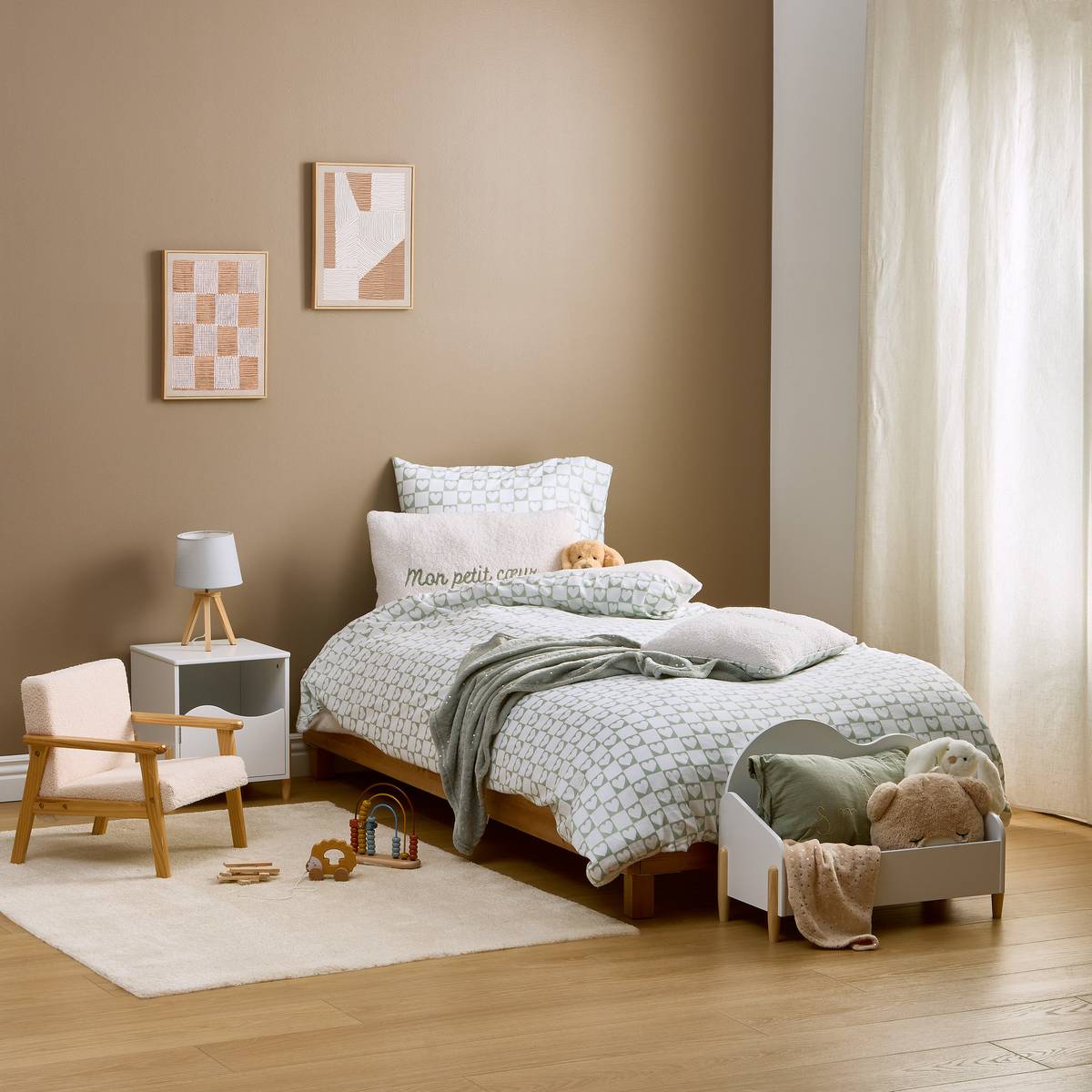 Juego de cama infantil "Jaiko" Verde, 200x140 cm Verde