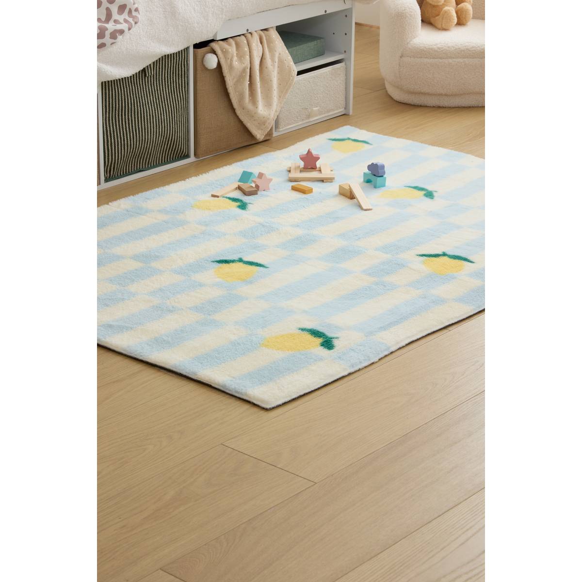 Alfombra "Couka" 150x100 cm Azul