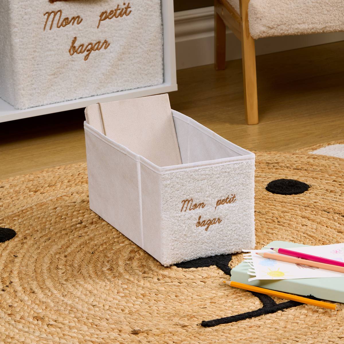 Caja de almacenamiento rectangular plegable "Yuki" Blanco, 29x14 cm Blanco