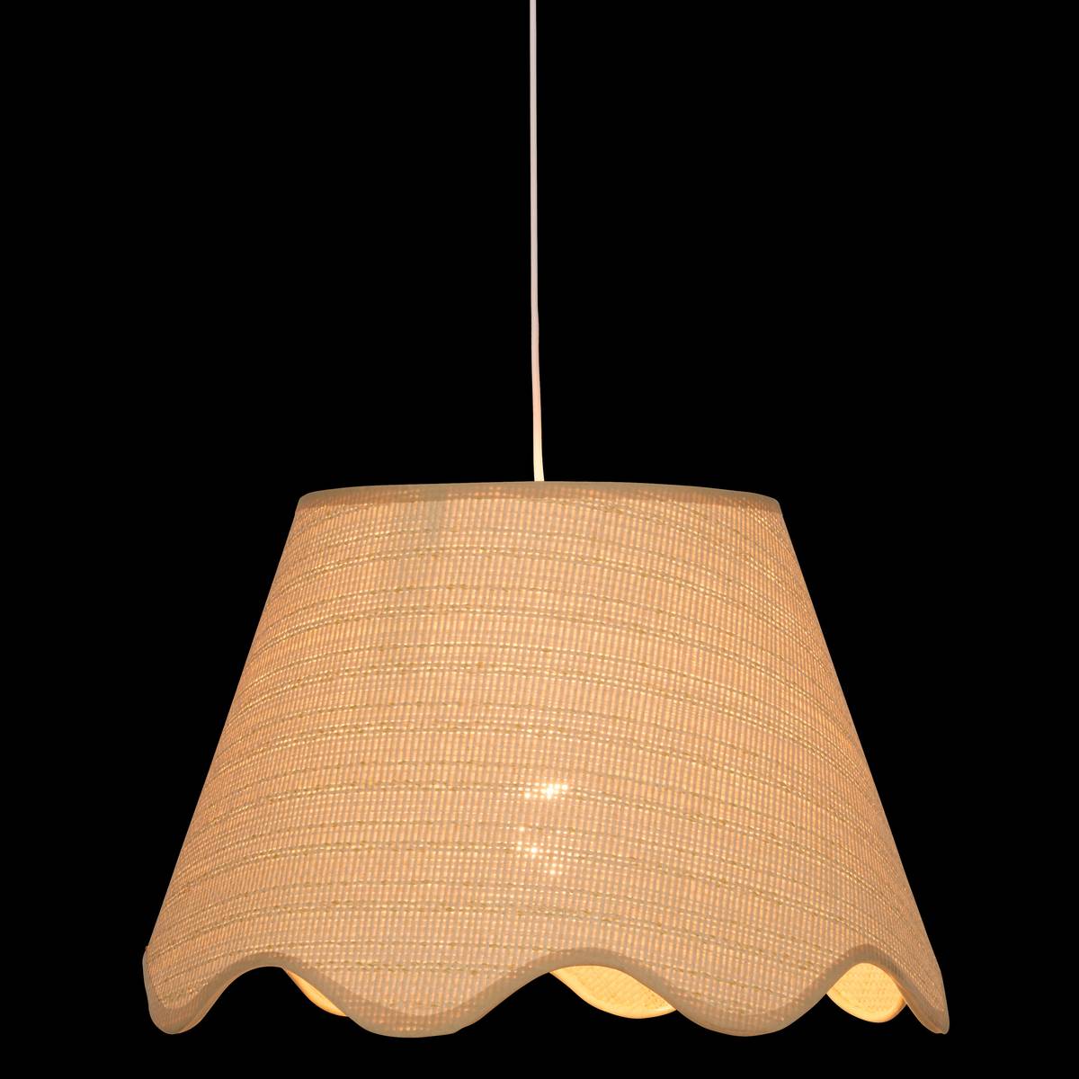 Pantalla "Flore" D. 37 cm, Beige Beige