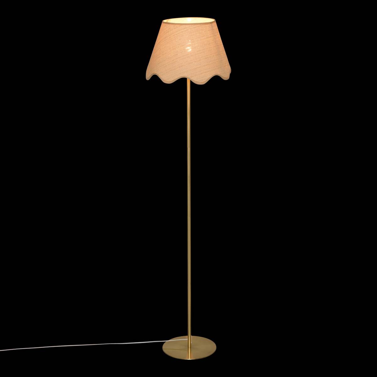 Pantalla "Flore" D. 37 cm, Beige Beige