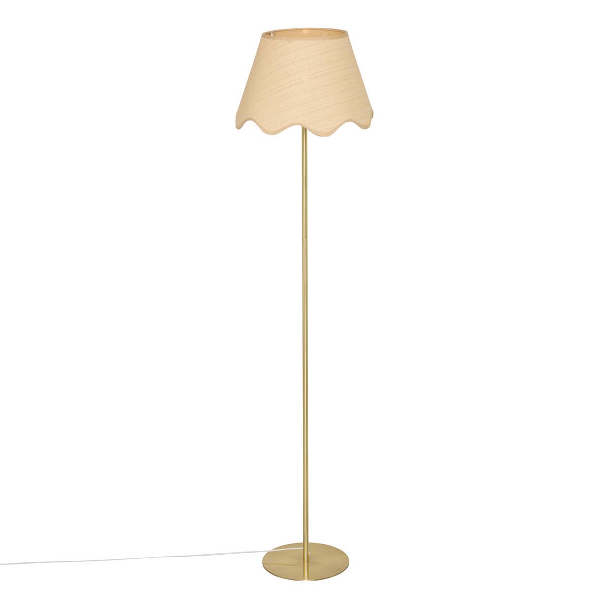 Pie de lámpara de pie "Galia" Dorado, H.133 cm Oro