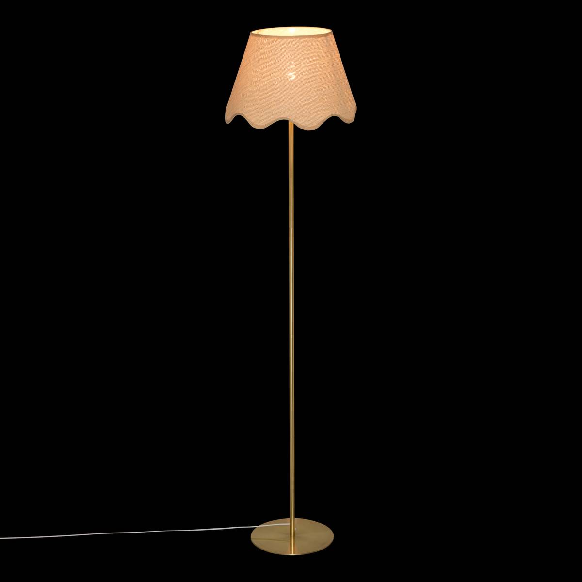 Pie de lámpara de pie "Galia" Dorado, H.133 cm Oro